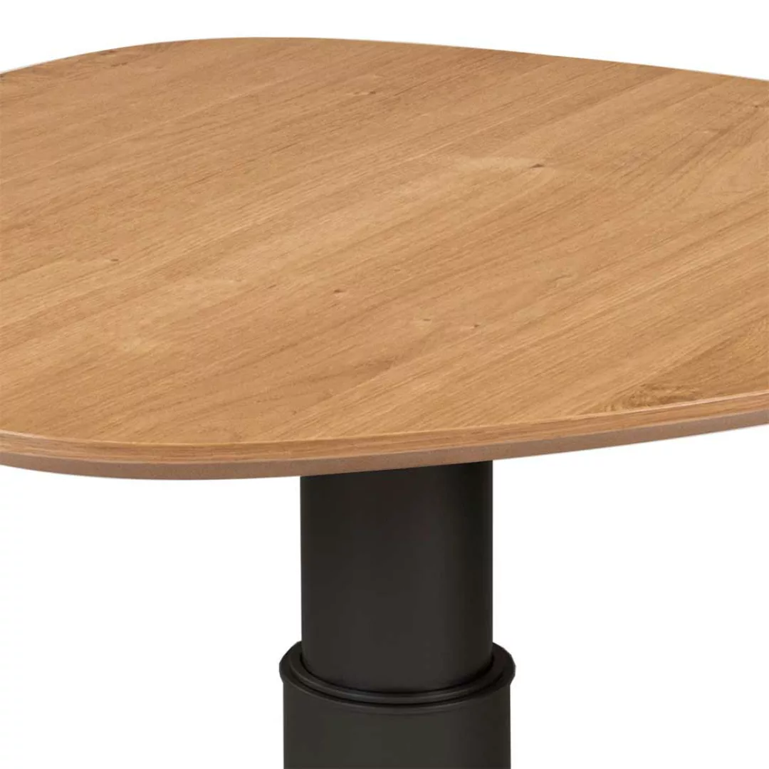 Wohnzimmer Tisch verstellbar in Wildeichefarben und Anthrazit Made in Germa günstig online kaufen