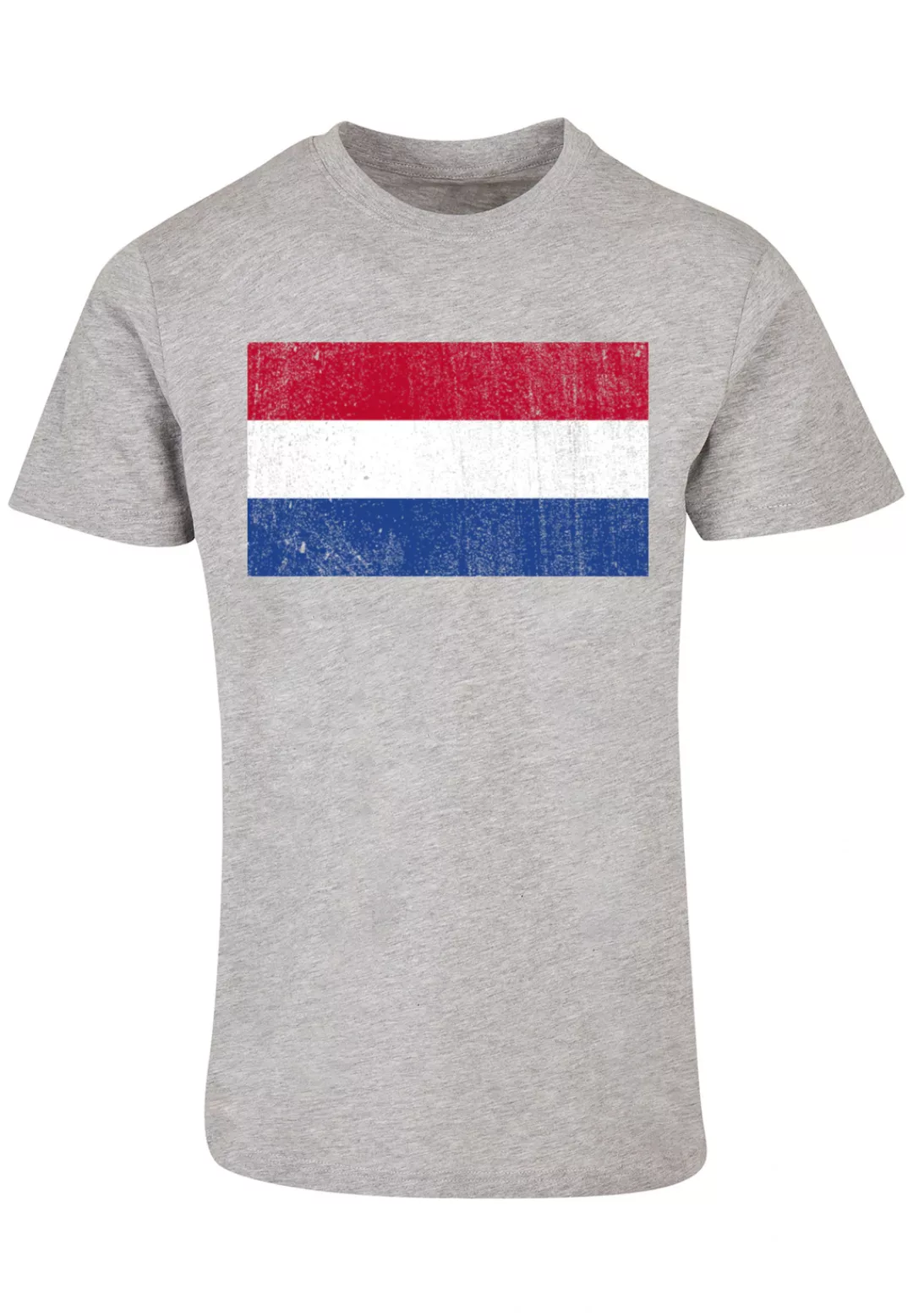 F4NT4STIC T-Shirt "Niederlande Holland Flagge distressed", Print günstig online kaufen