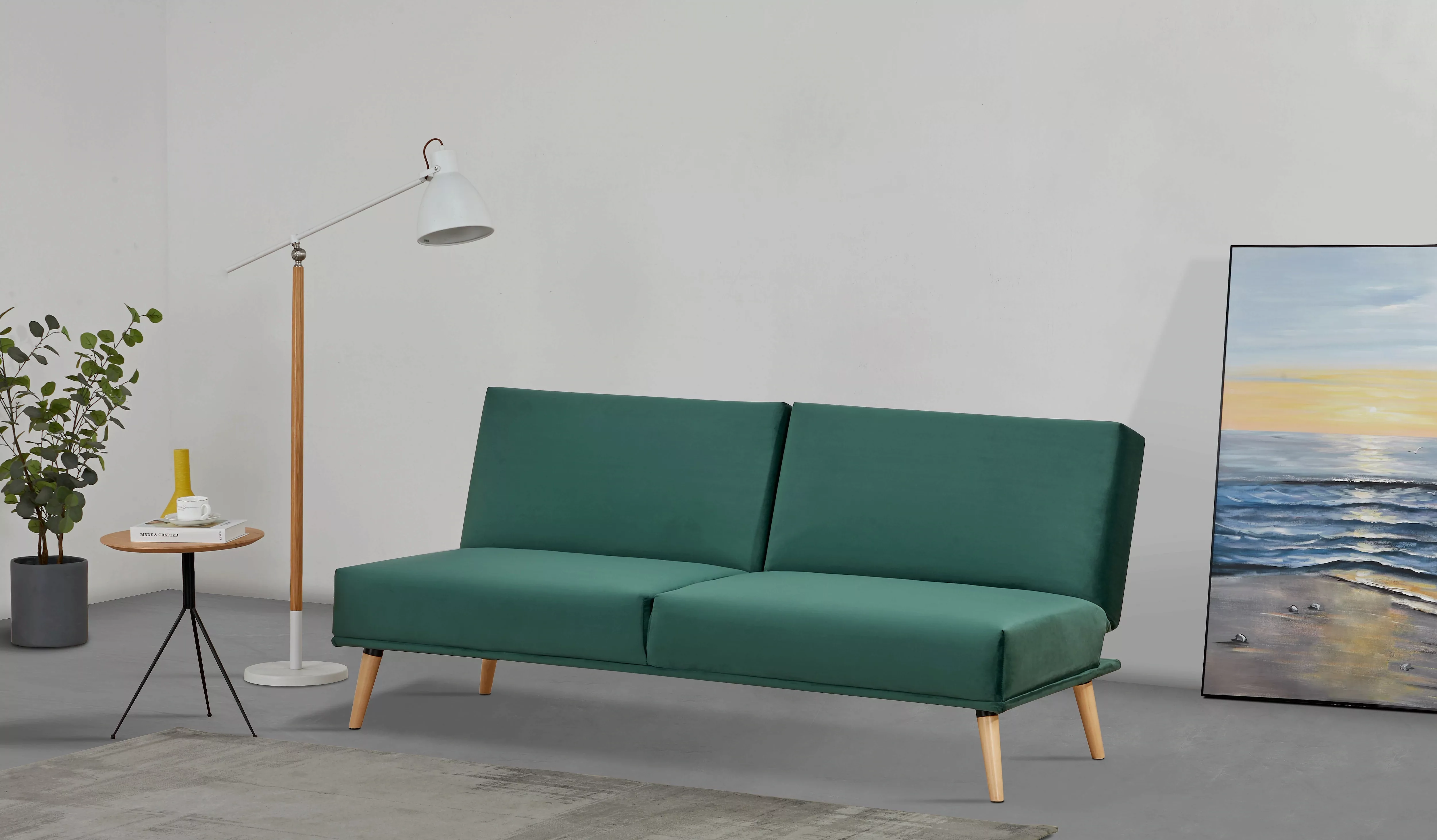 INOSIGN Schlafsofa "TRIPTON, 181 cm, klappbarer 3-Sitzer mit Schlaffunktion günstig online kaufen