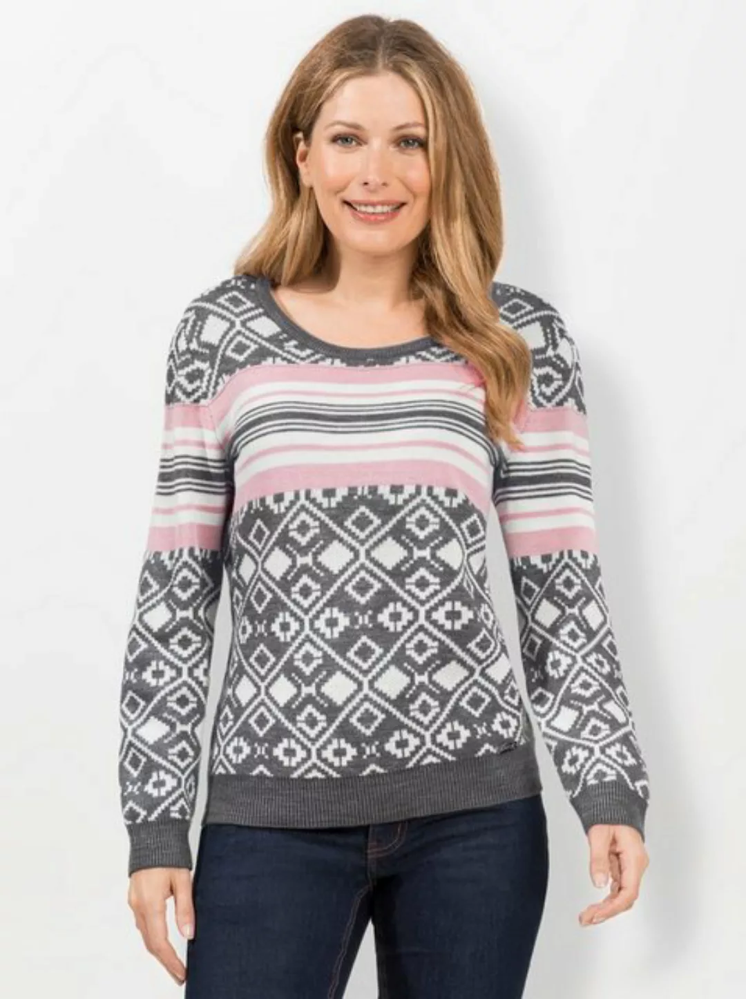 Witt Strickpullover Jacquardpullover günstig online kaufen