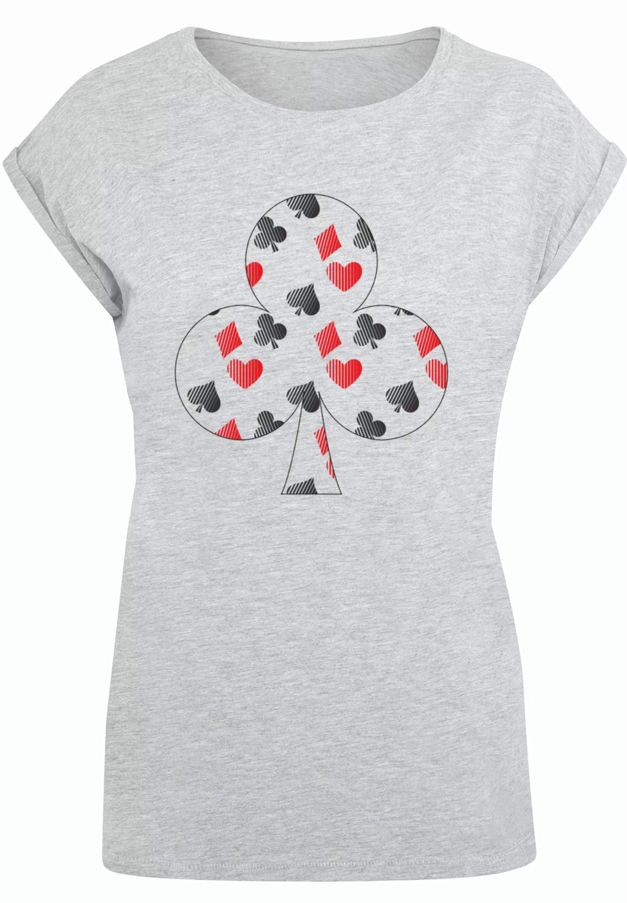 F4NT4STIC T-Shirt "Kartenspiel Kreuz Herz Karo Pik Poker", Print günstig online kaufen