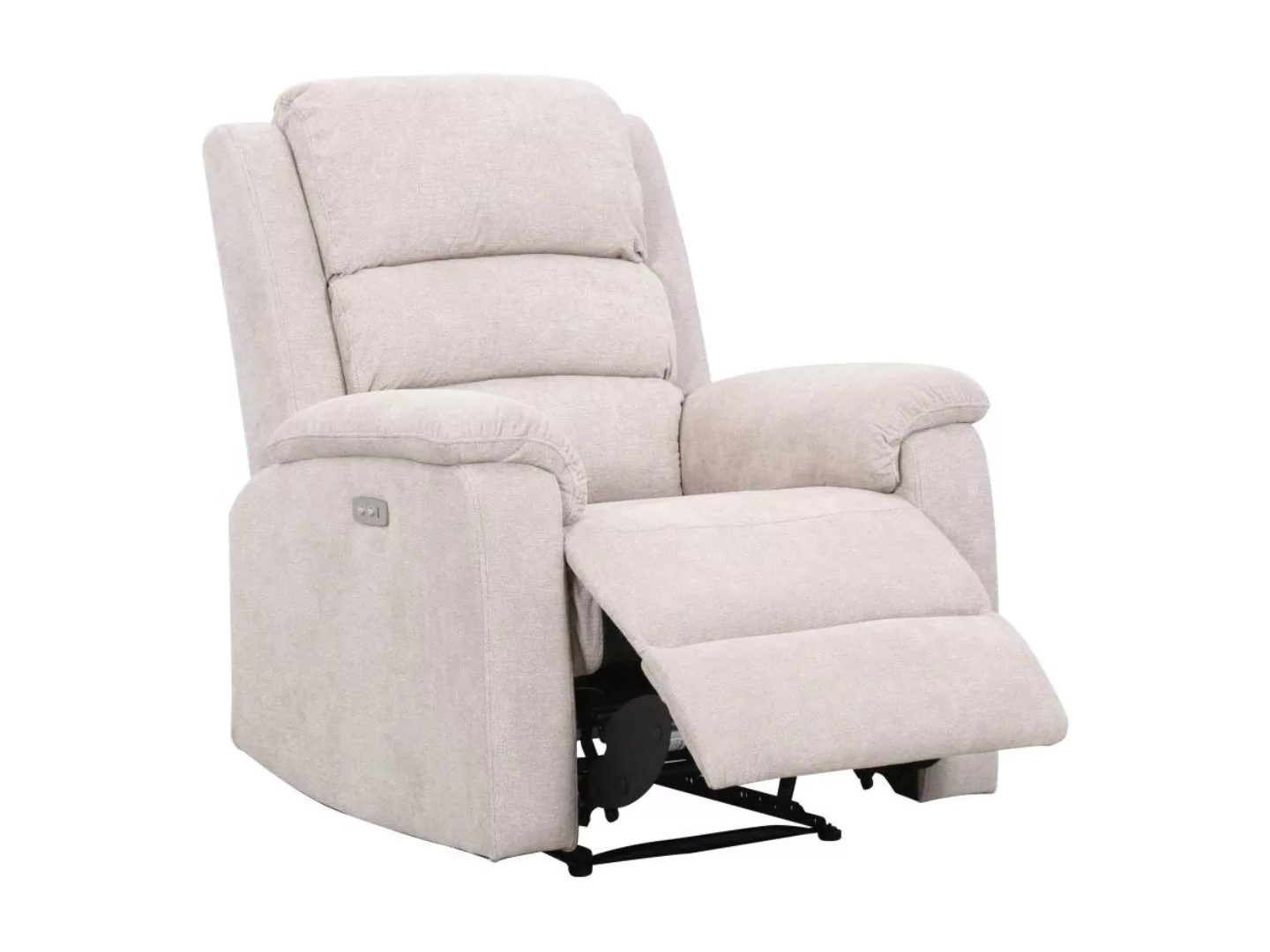 Relaxsessel Fernsehsessel elektrisch - Stoff - Beige - NEVERS günstig online kaufen