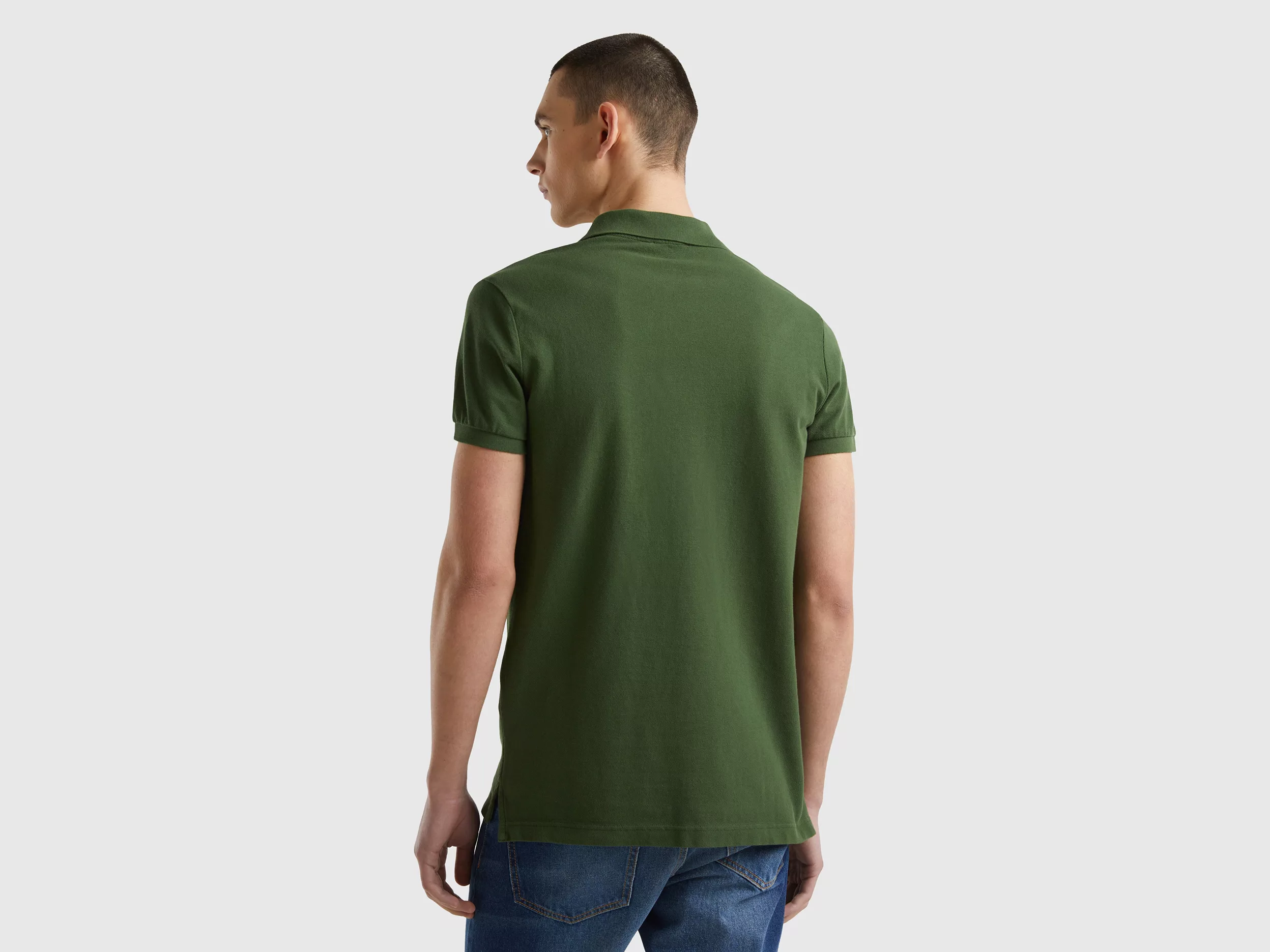 United Colors of Benetton Poloshirt mit großem Label-Badge günstig online kaufen