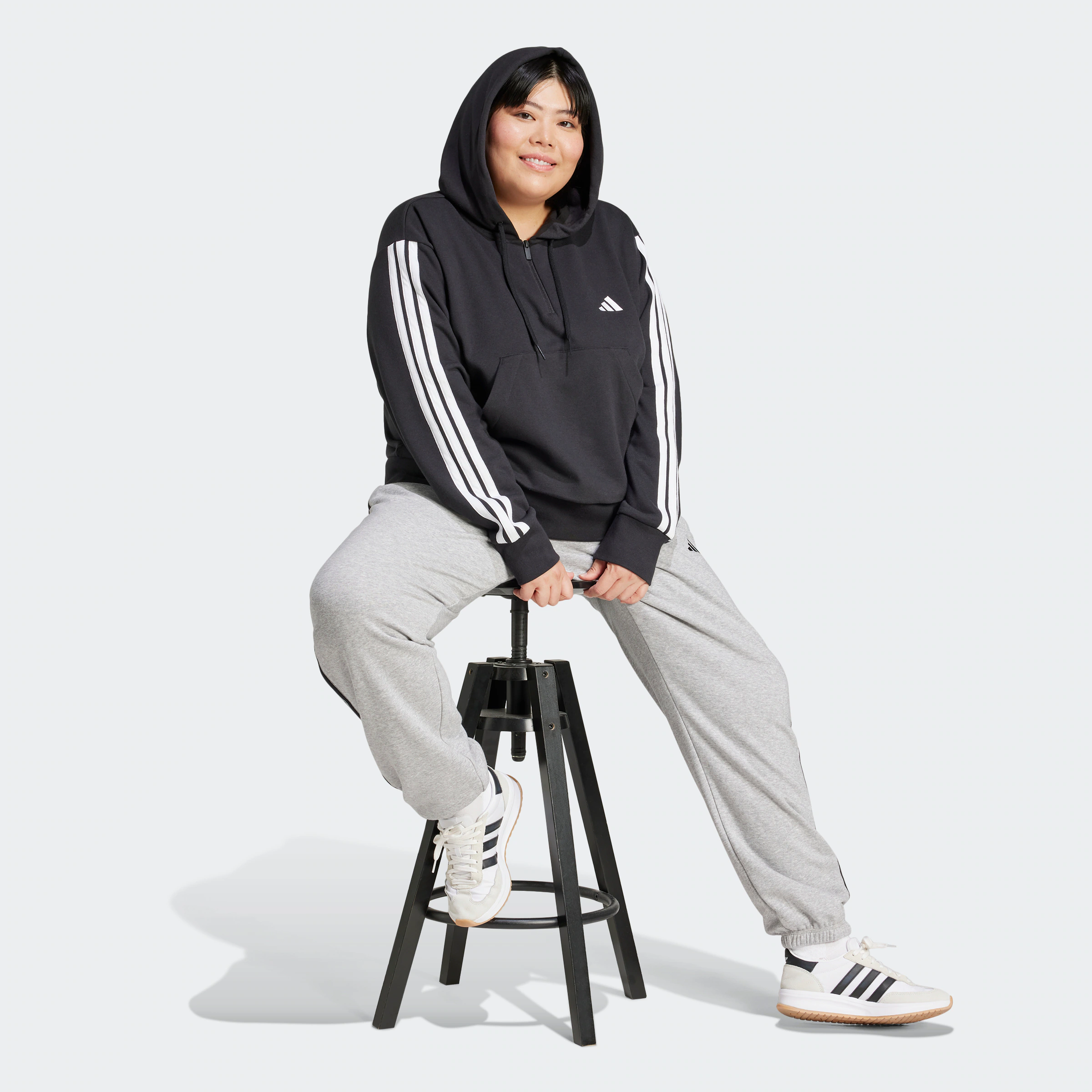 adidas Sportswear Kapuzensweatshirt "W 3S FT QZHD IN" günstig online kaufen