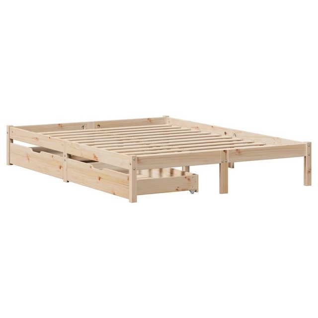 vidaXL Bettgestell Massivholzbett ohne Matratze 160x200 cm Kiefernholz Bett günstig online kaufen