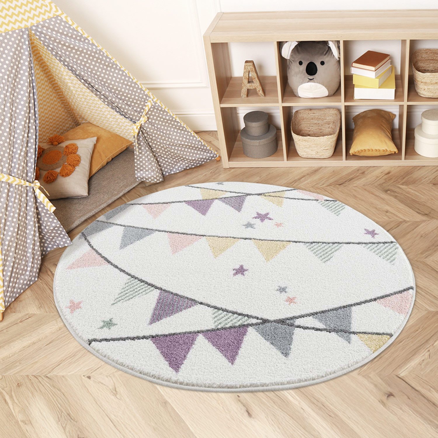 Carpet City Kinderteppich Anime9381, rund, Höhe: günstig online kaufen