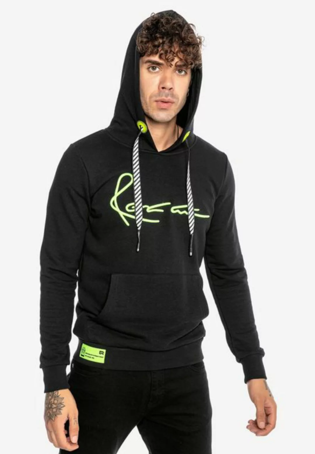 RedBridge Kapuzensweatshirt Inglewood mit trendiger Neon-Stickerei günstig online kaufen