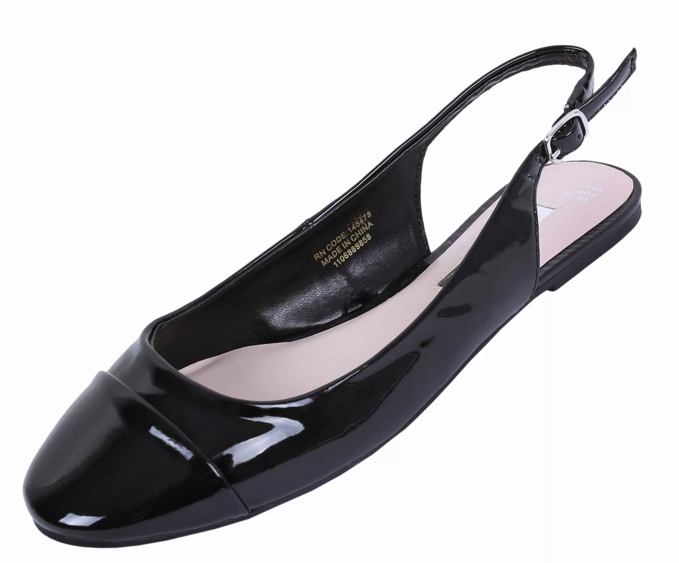 Sarcia.eu Schwarze Ballerinas mit Verschluss und günstig online kaufen