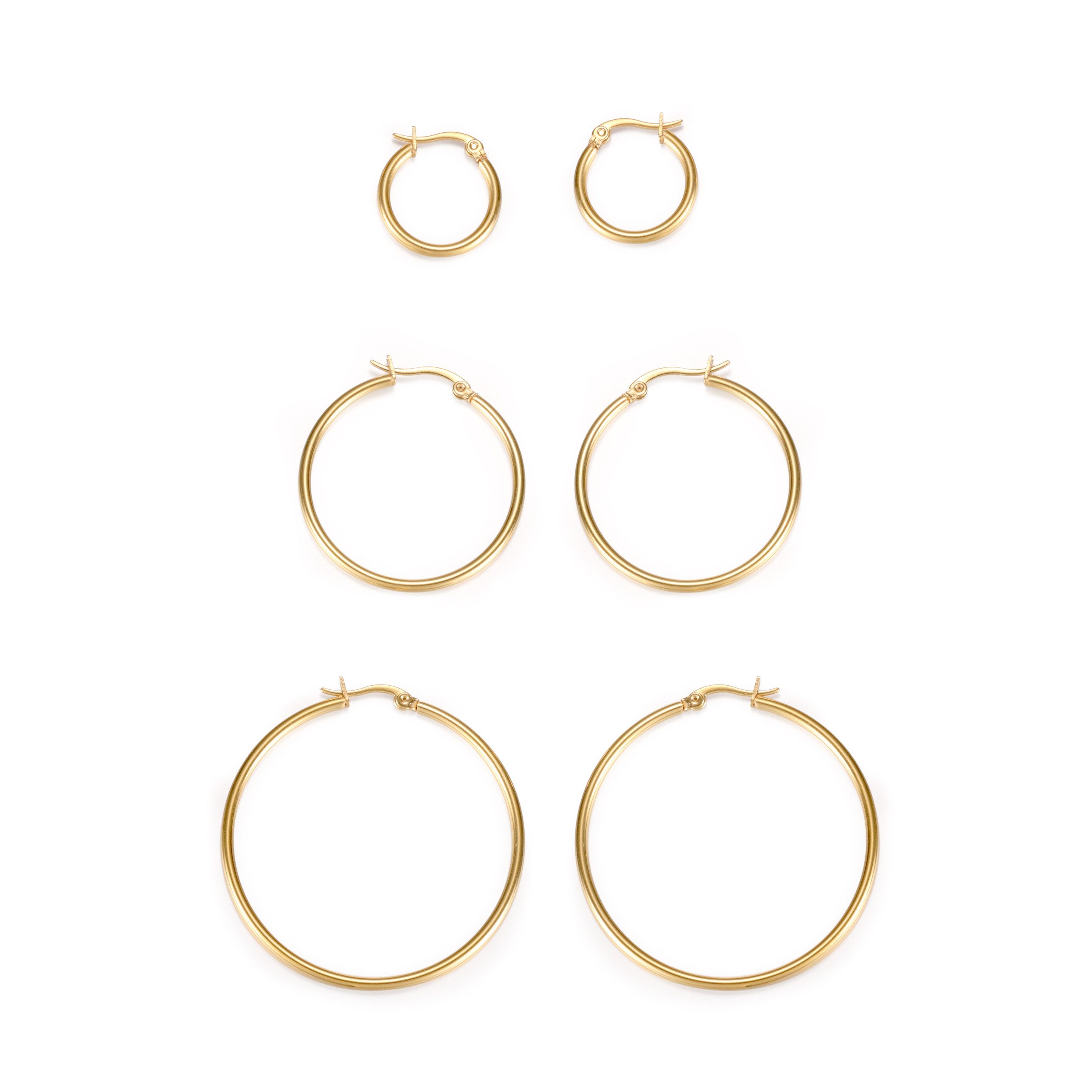 RAIKOU Creolen-Set GOLDEN TRIO 3 Paar günstig online kaufen