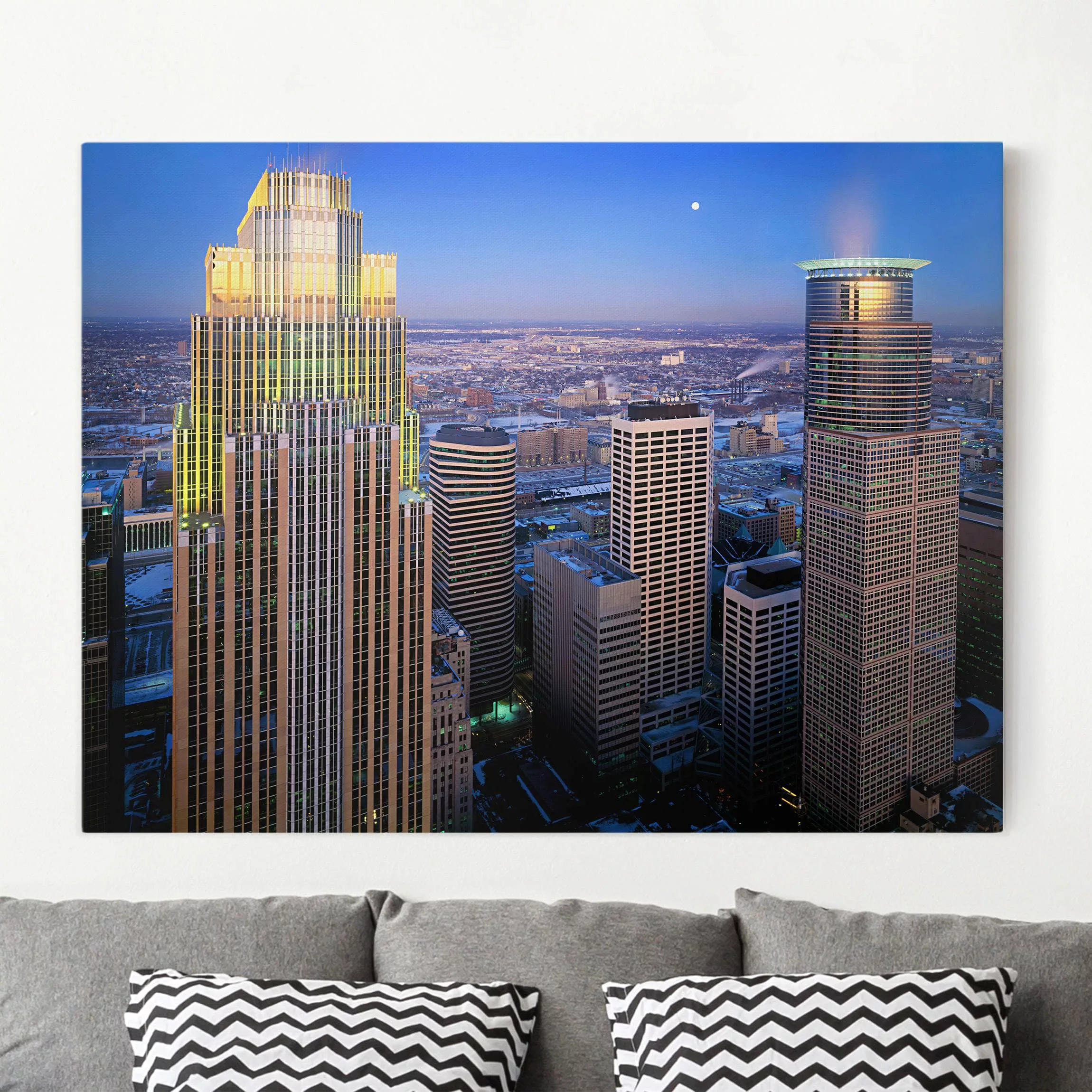 Leinwandbild Architektur & Skyline - Querformat Minneapolis günstig online kaufen