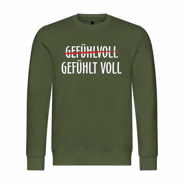 deinshirt Kapuzenpullover Herren Pullover Gefühlt Voll Mit Print Motiv günstig online kaufen