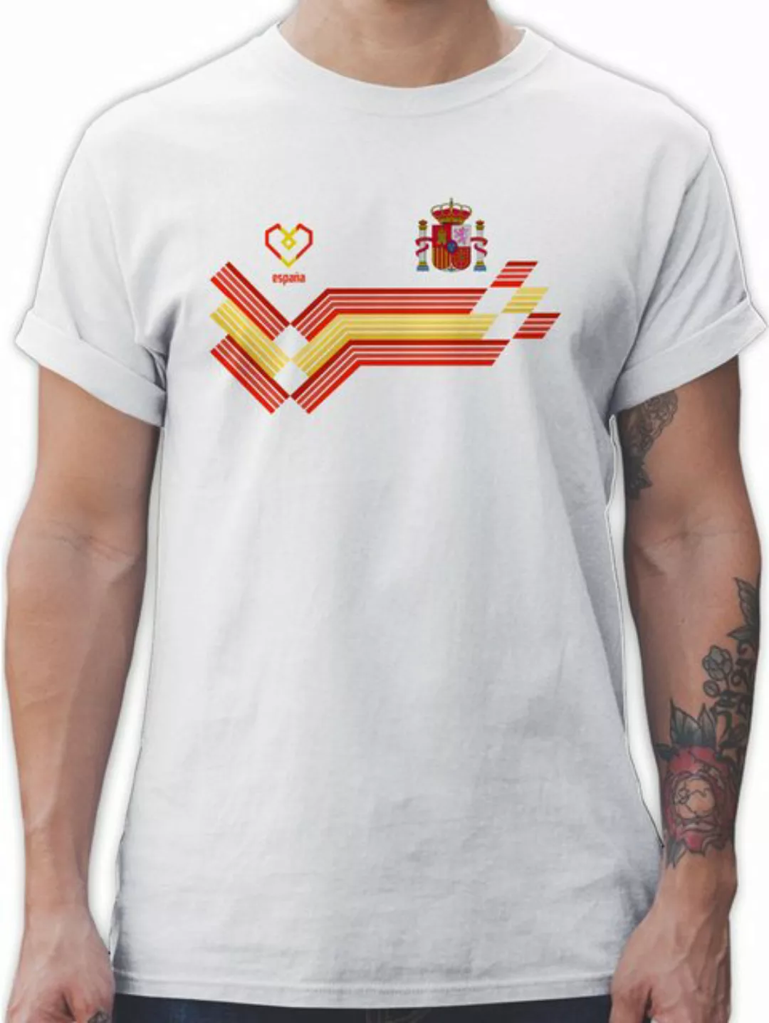 Shirtracer T-Shirt Espana Fanartikel EM, Spanien Wappen 2024 Fussball EM Fa günstig online kaufen