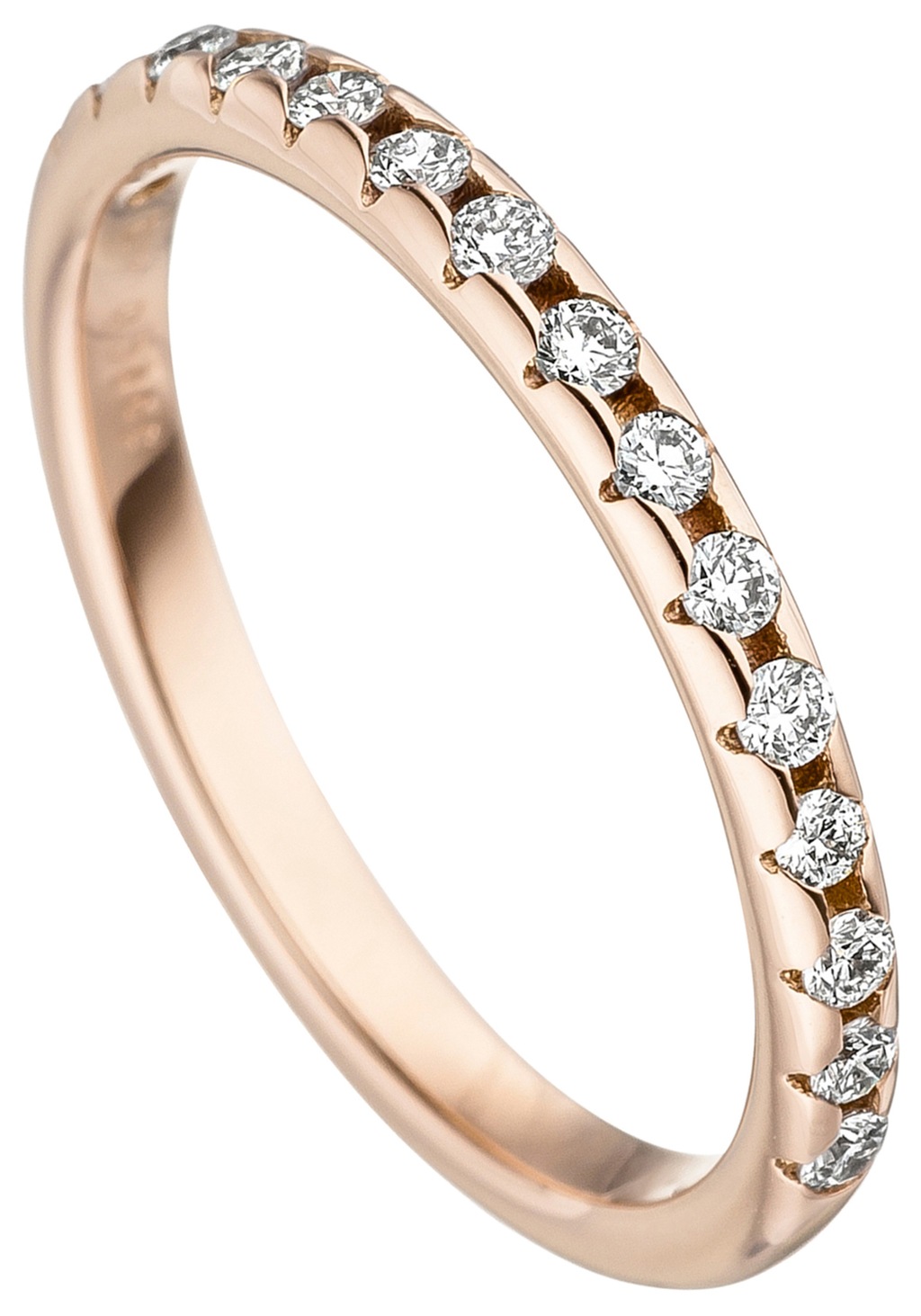 JOBO Fingerring "Ring mit 15 Diamanten", 585 Roségold günstig online kaufen