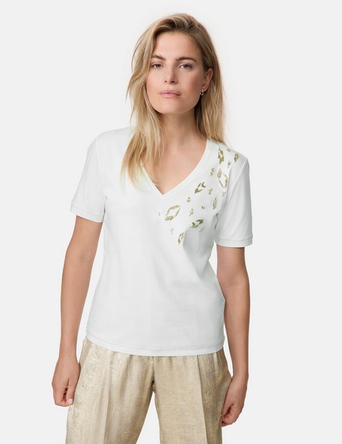 Taifun Poloshirt Baumwollshirt mit schmückenden Details günstig online kaufen