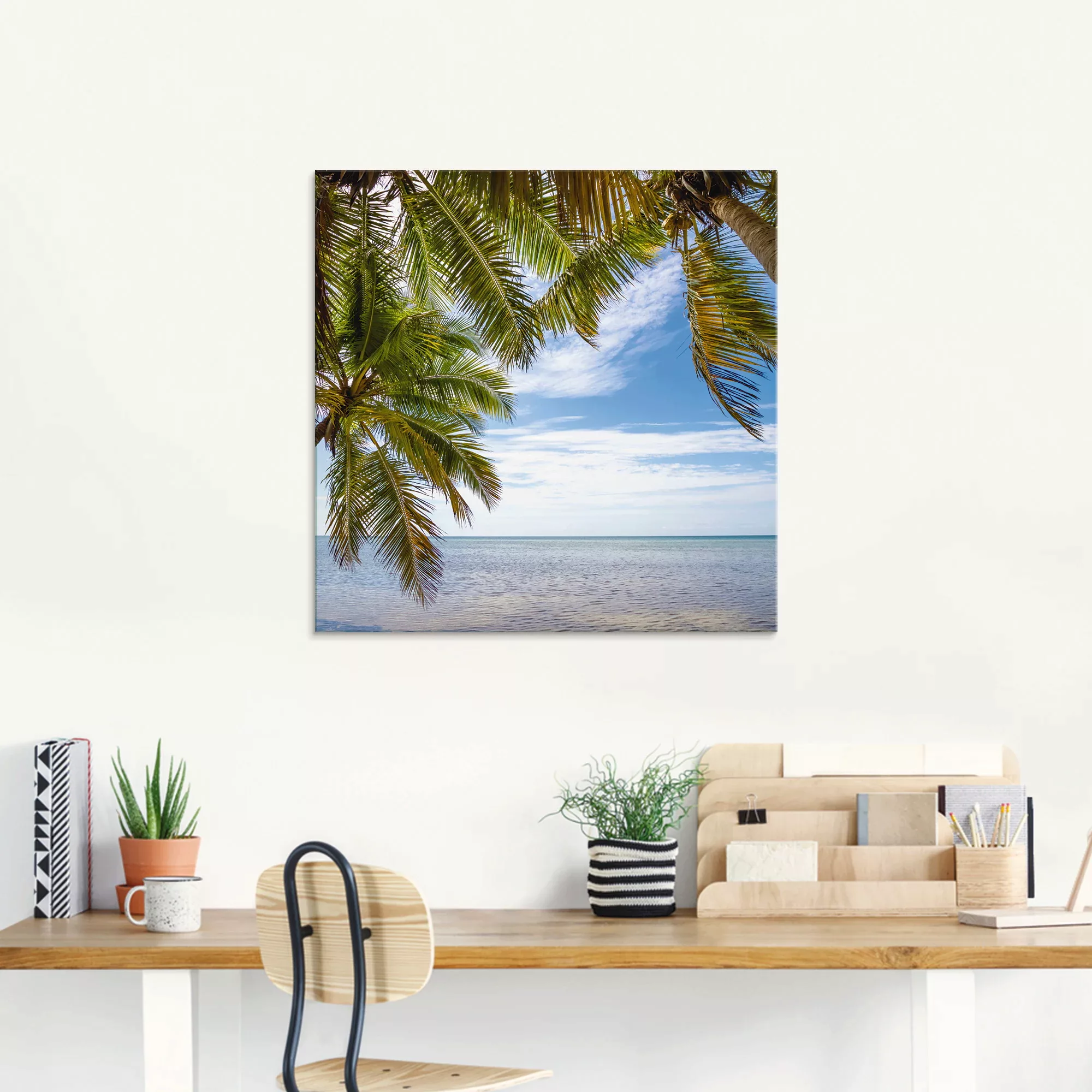 Artland Glasbild "Florida Keys Das Meer", Bäume, (1 St.) günstig online kaufen