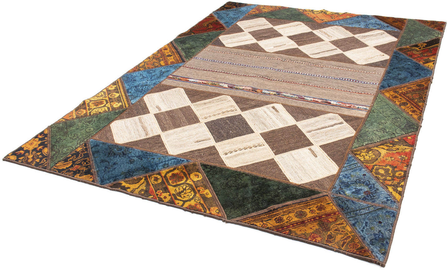 morgenland Teppich »Patchwork - 224 x 164 cm - mehrfarbig«, rechteckig, Woh günstig online kaufen