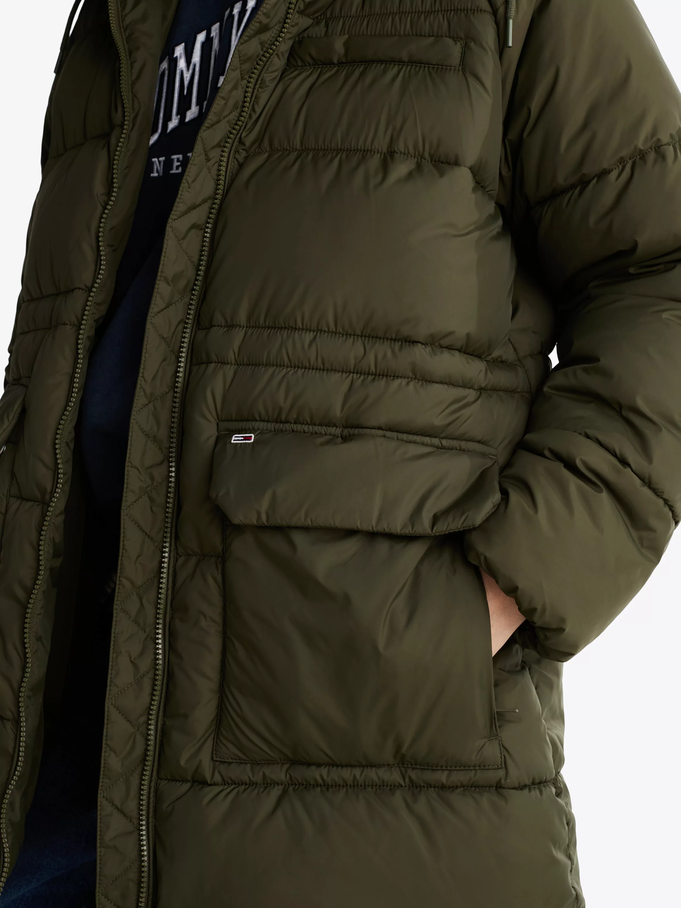 Tommy Jeans Steppjacke "TJW MIDI ASPEN PUFFER", mit Logostickerei günstig online kaufen