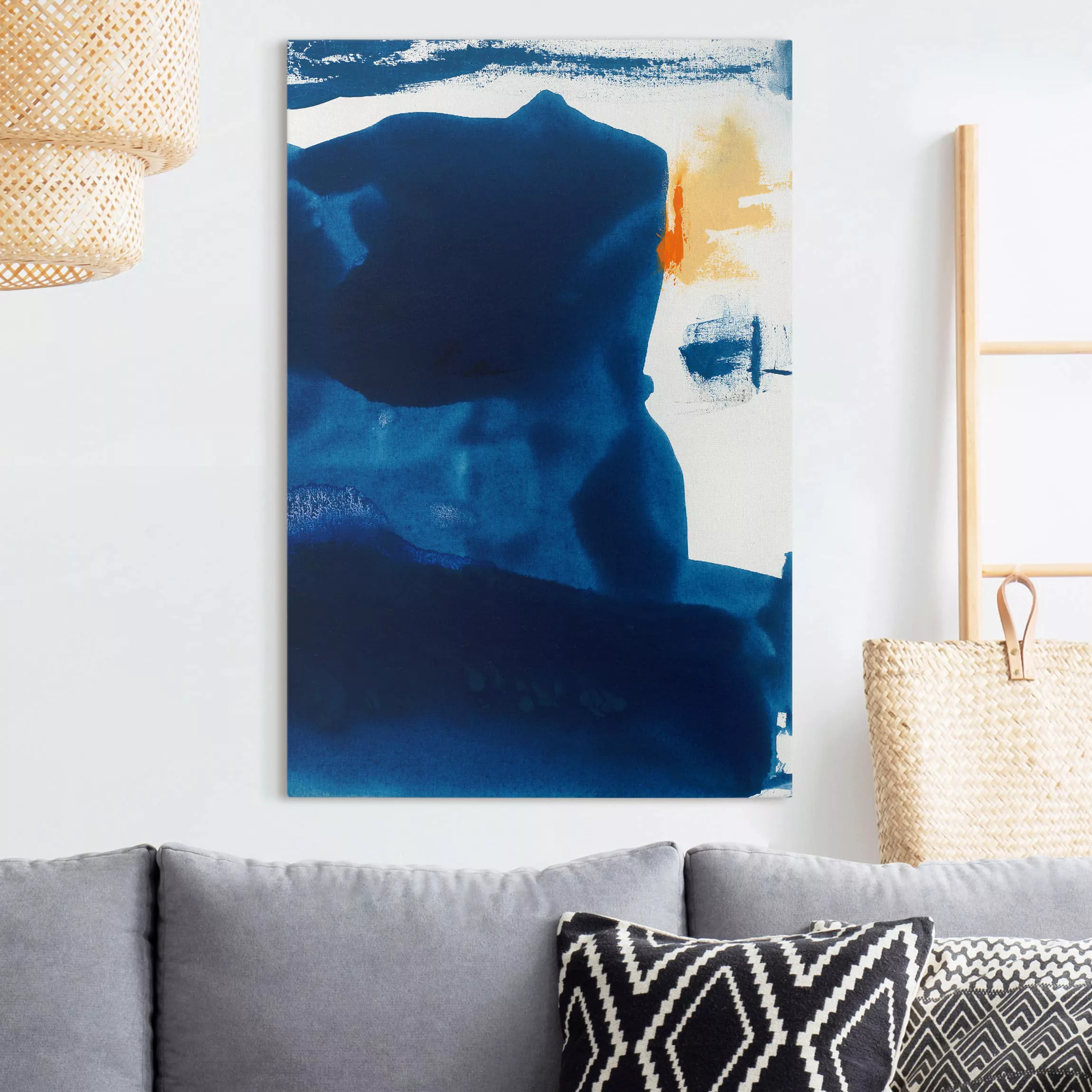 Leinwandbild Abstrakt - Hochformat Tag am Meer II günstig online kaufen