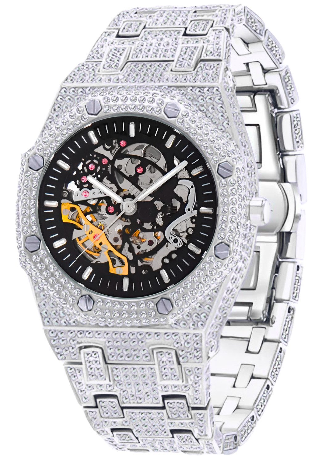 S&T Design Automatikuhr Iced Out Uhr günstig online kaufen