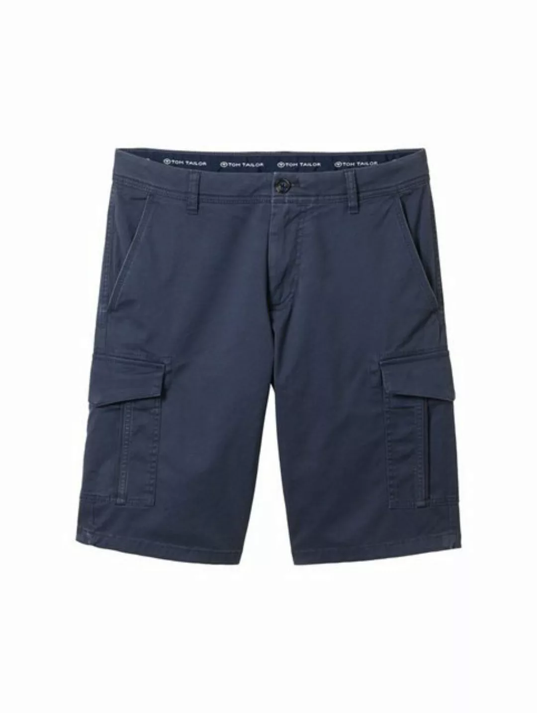 TOM TAILOR Stoffhose regular printed cargo shorts, navy structure print günstig online kaufen