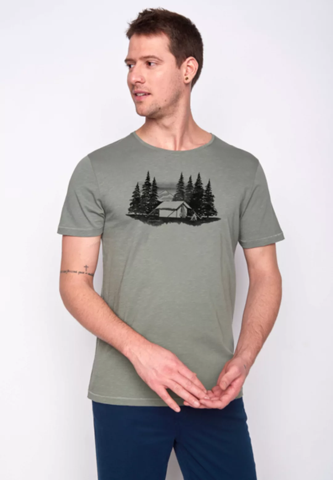Herren Shirt 100% Biobaumwolle Nature Forest Tent Spice Gots Zertifiziert günstig online kaufen