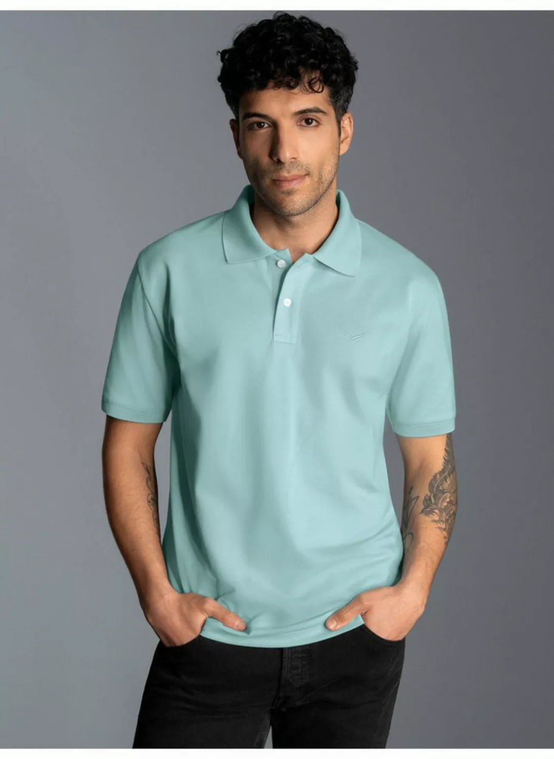 Trigema Poloshirt TRIGEMA Poloshirt DELUXE Piqué (1-tlg) günstig online kaufen