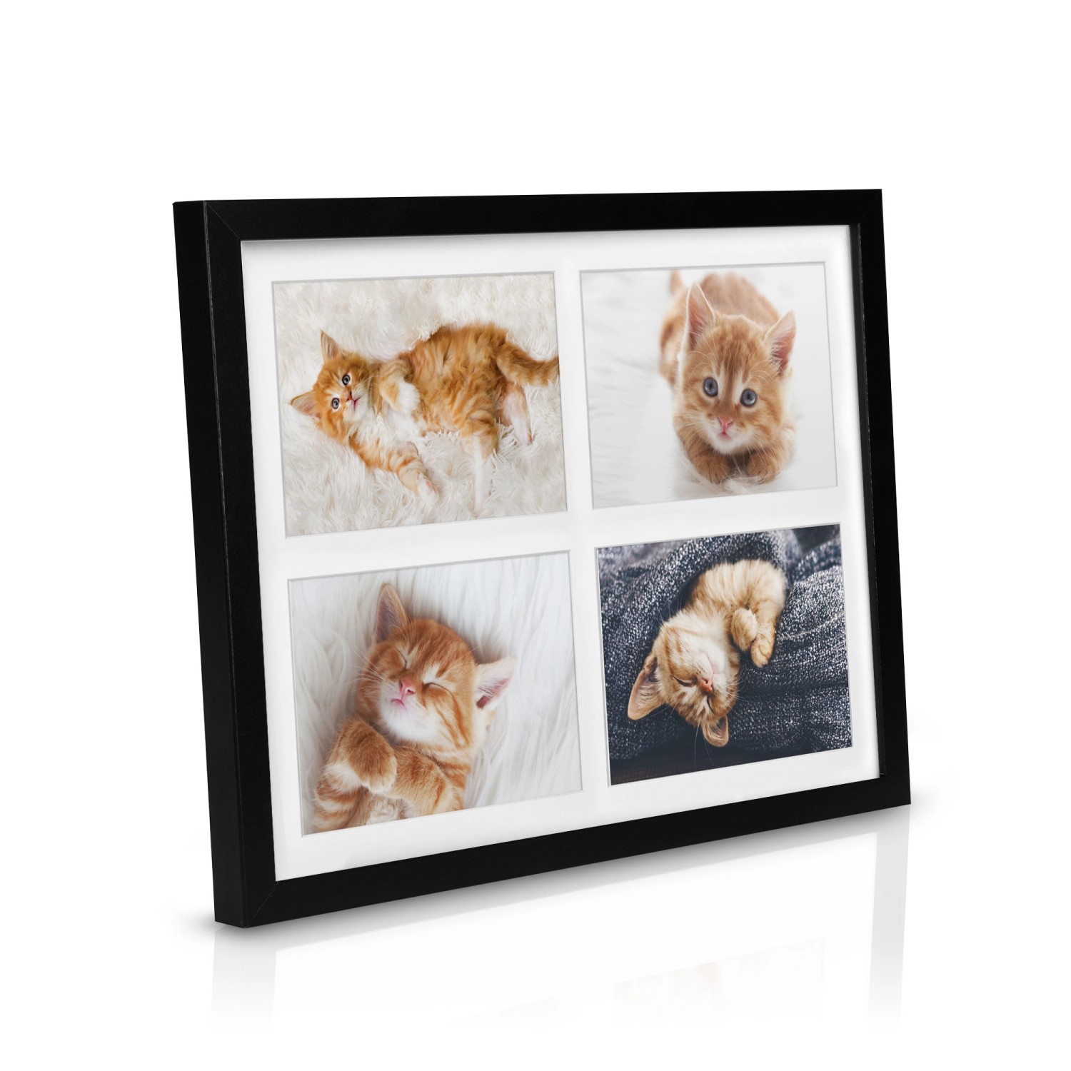 Bomoe Galeria Bilderrahmen 4 Bilder 10x15cm Schwarz günstig online kaufen