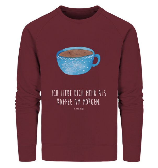 Mr. & Mrs. Panda Longpullover Größe XL Kaffee Tasse - Burgundy - Geschenk, günstig online kaufen