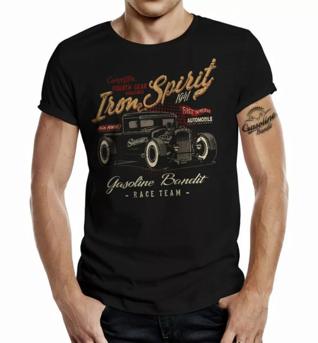GASOLINE BANDIT® T-Shirt Gasoline Bandit Hot Rod Racer - Iron Spirit aus Ba günstig online kaufen
