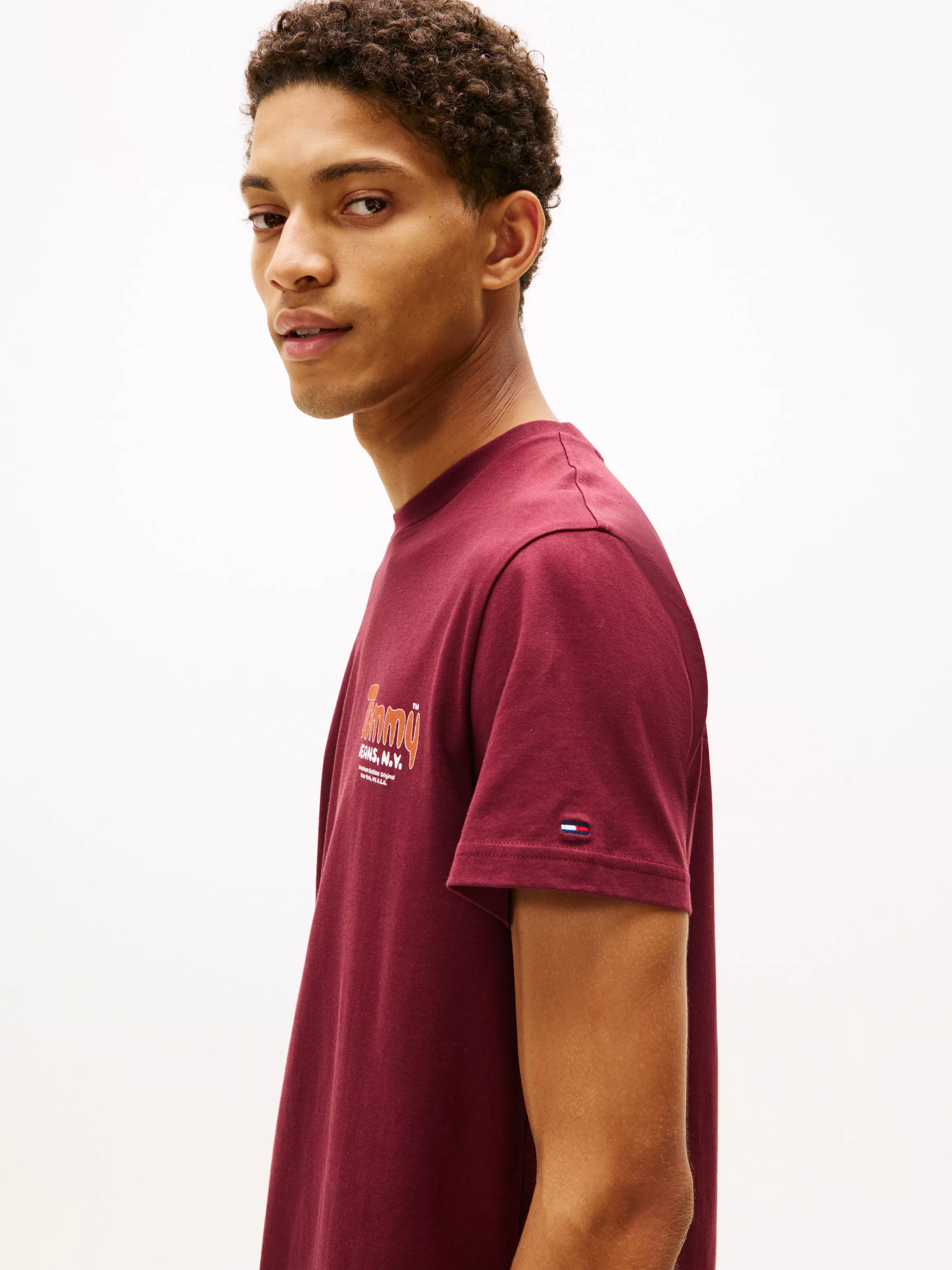 Tommy Jeans T-Shirt "FONT PLAY TEE", Slim fit mit Rundhalsausschnitt günstig online kaufen