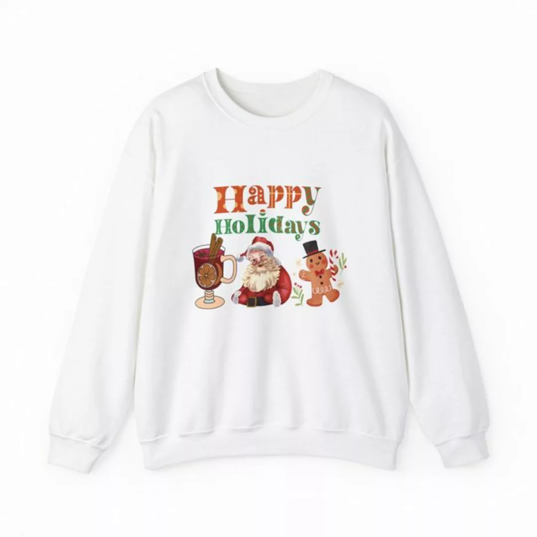 Quality Elegance Weihnachtssweatshirt Happy Holidays Weihnachtssweatshirt, günstig online kaufen