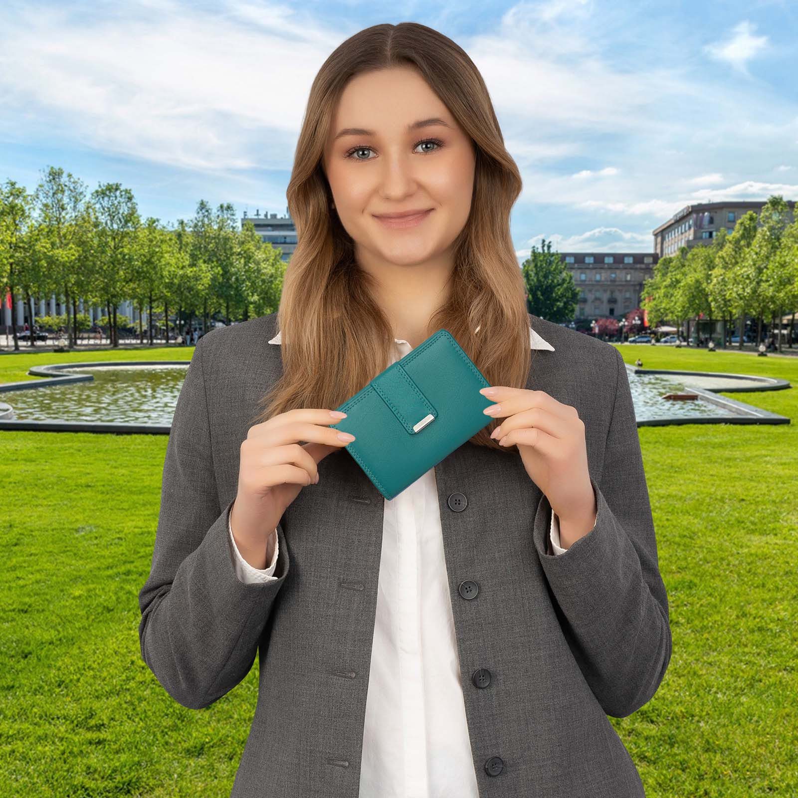 EAAKIE Geldbörse RFID Damen Geldbörse Portemonnaie günstig online kaufen