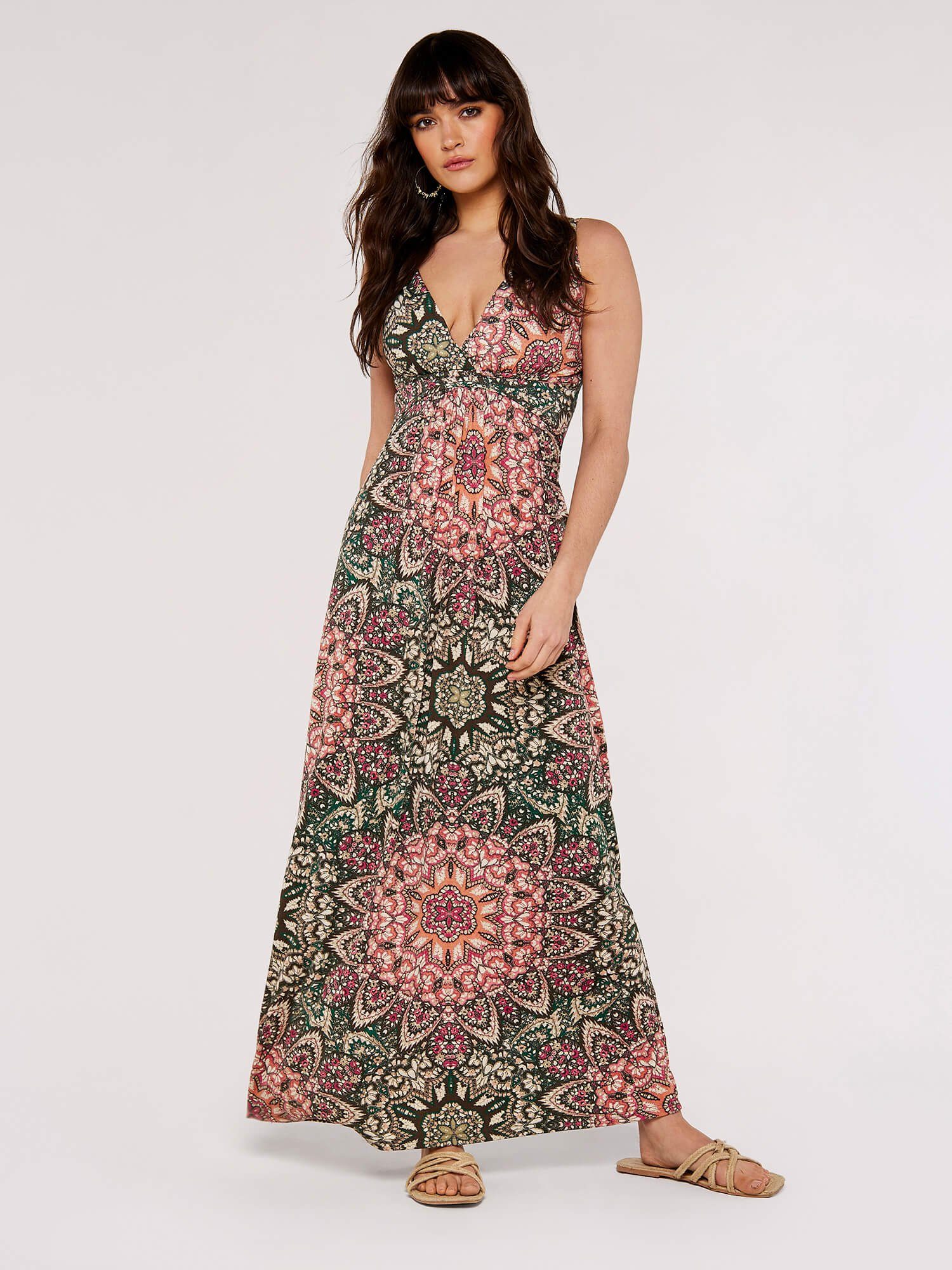 Apricot Maxikleid Maxikleid, mit Taillenband und günstig online kaufen