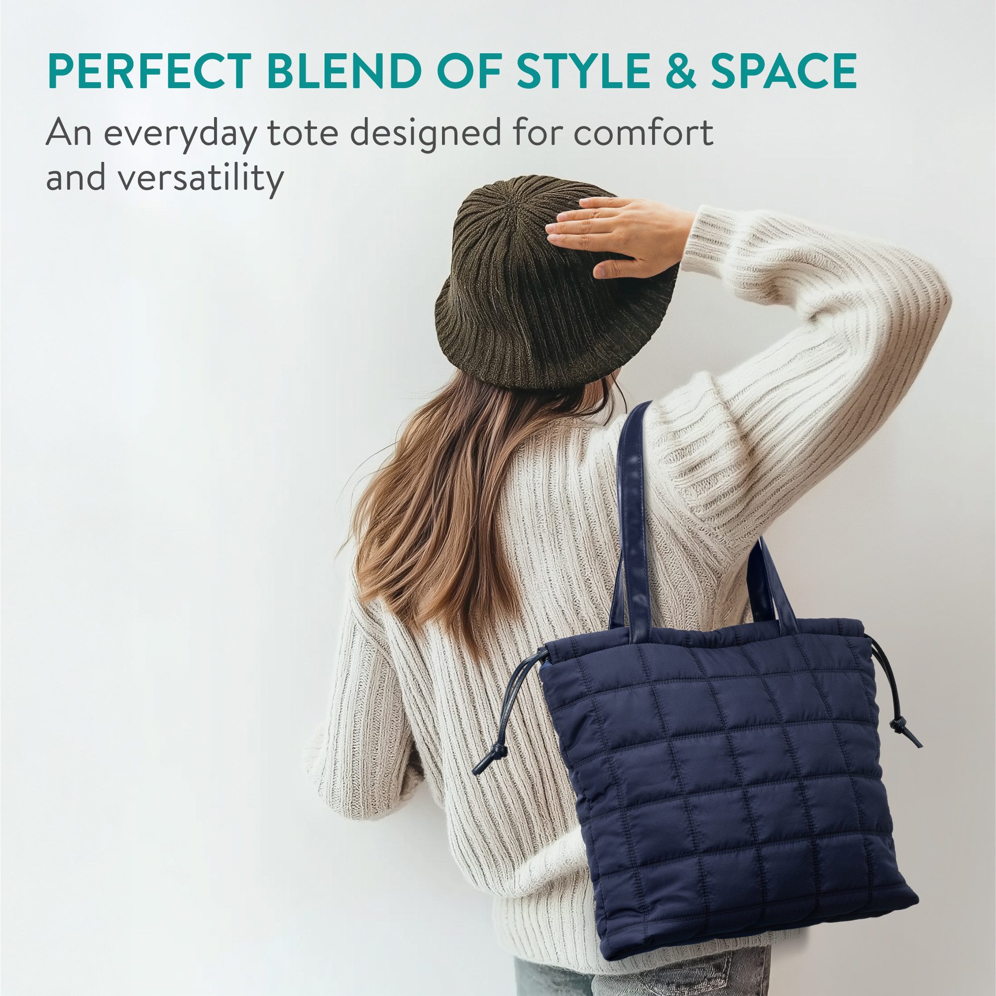 Navaris Handtasche Shopper - Leichte Puffer günstig online kaufen