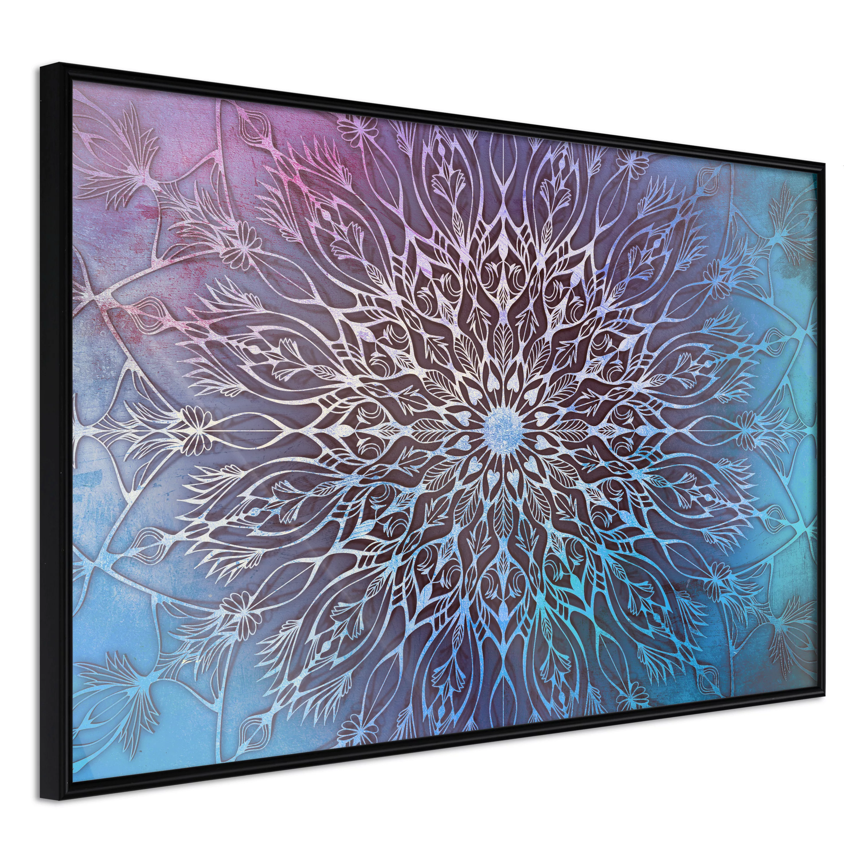 Poster - Blue And Pink Mandala günstig online kaufen