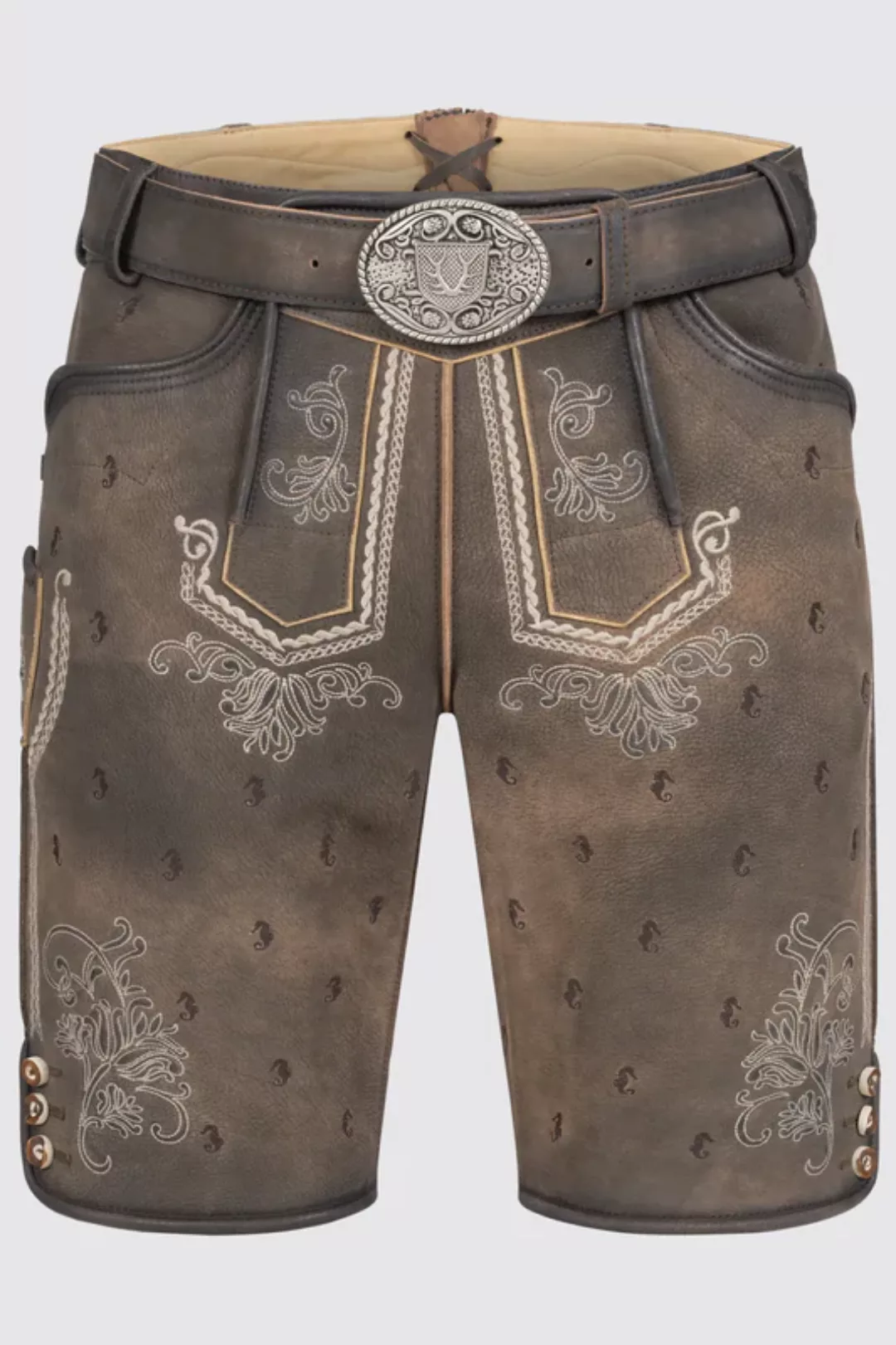 Lederhose Valerio mit Gürtel günstig online kaufen