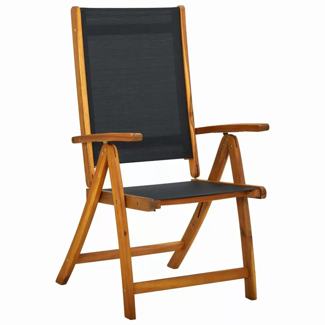 Vidaxl Klappbare Gartenstühle 6 Stk. Massivholz Akazie Und Textilene günstig online kaufen