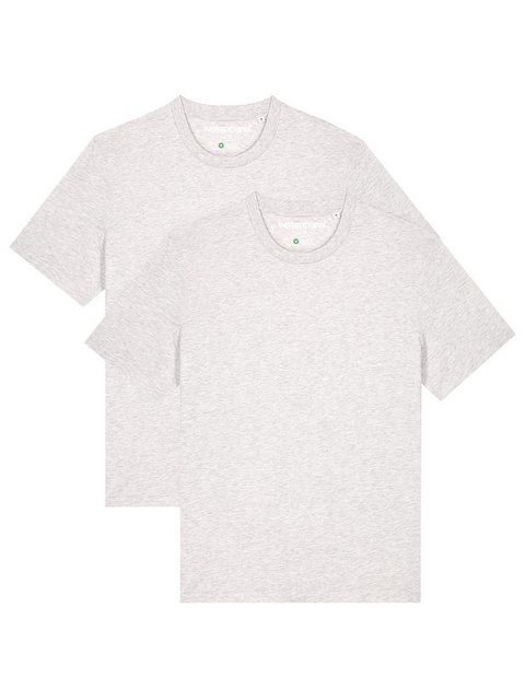 wat? Apparel T-Shirt 2er Multipack Bio Basic T-Shirt Cool Heather Grey günstig online kaufen