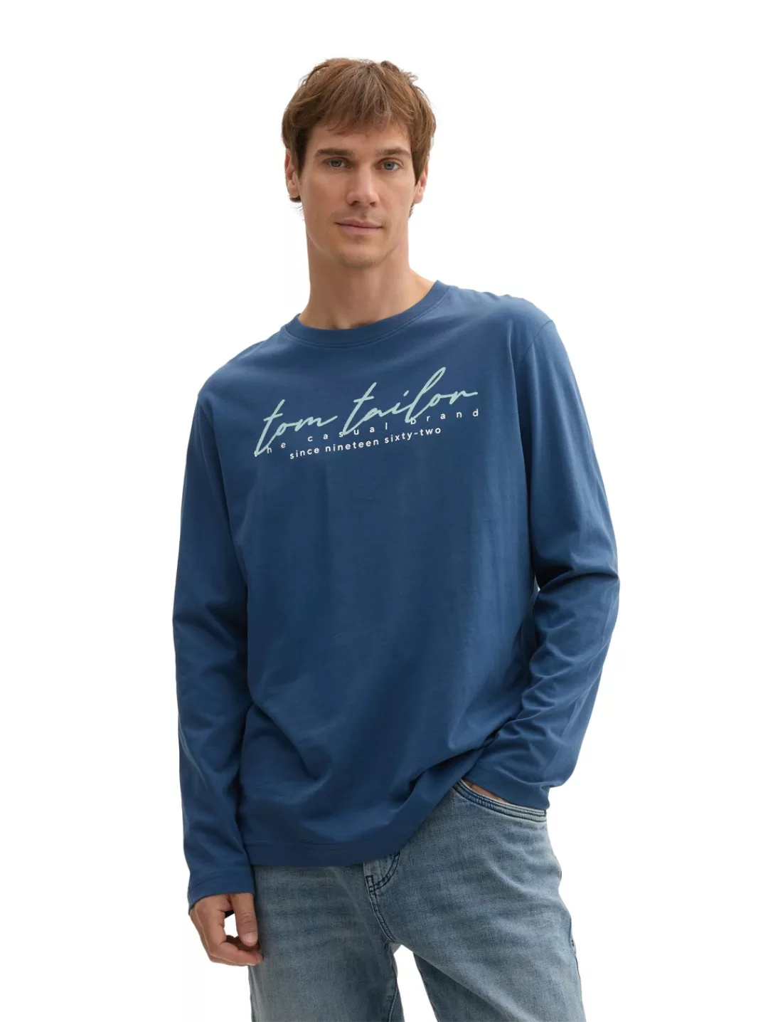 TOM TAILOR Langarmshirt mit Logo-Print günstig online kaufen