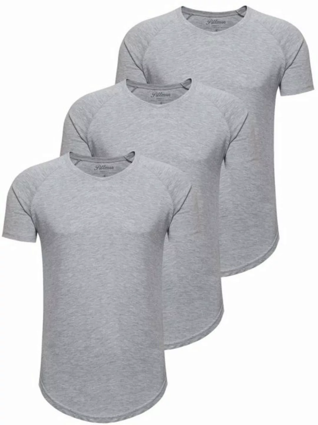 Pittman T-Shirt 3-Pack Herren T-Shirt Finn (Set, 3er-Pack) Oversize Rundhal günstig online kaufen