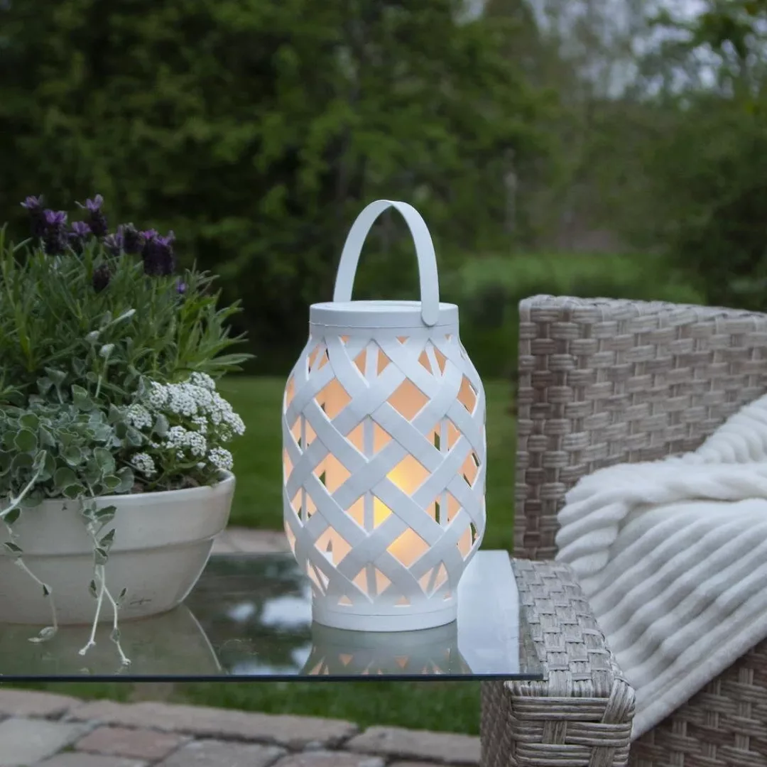 LED-Laterne Flame Lantern, weiß, Höhe 23 cm günstig online kaufen