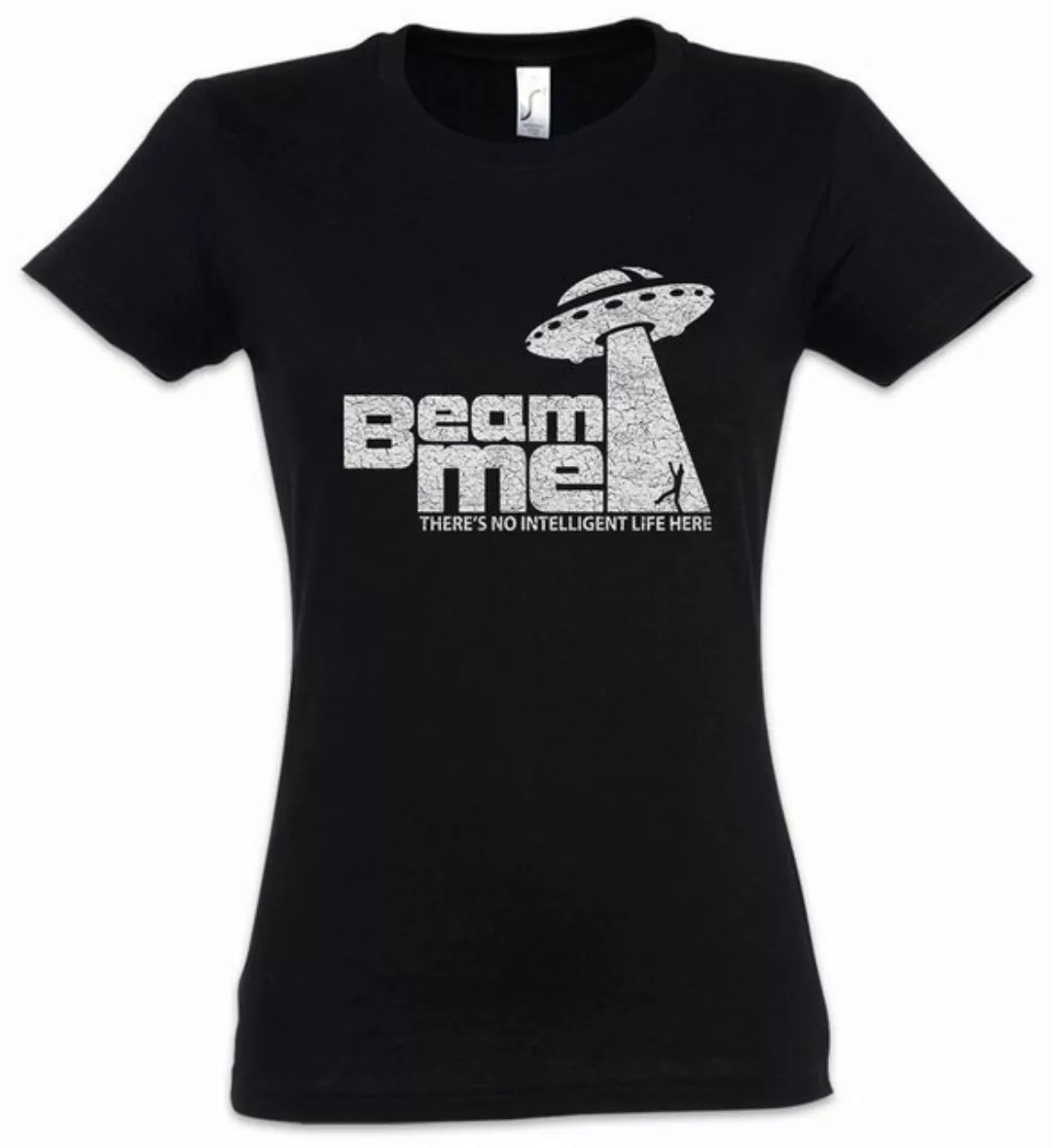 Urban Backwoods Print-Shirt UFO Beam Me Damen T-Shirt Gamer Gaming Games Pi günstig online kaufen