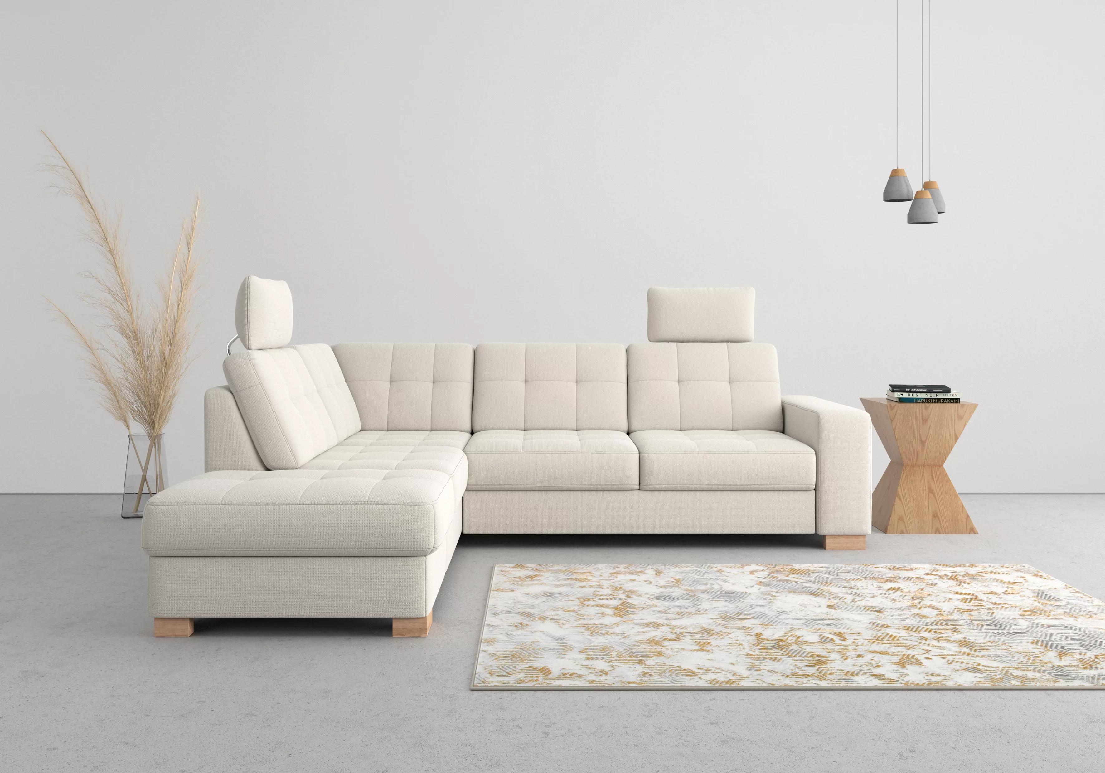 sit&more Ecksofa "Quincy L-Form", wahlweise mit Bettfunktion und Bettkasten günstig online kaufen