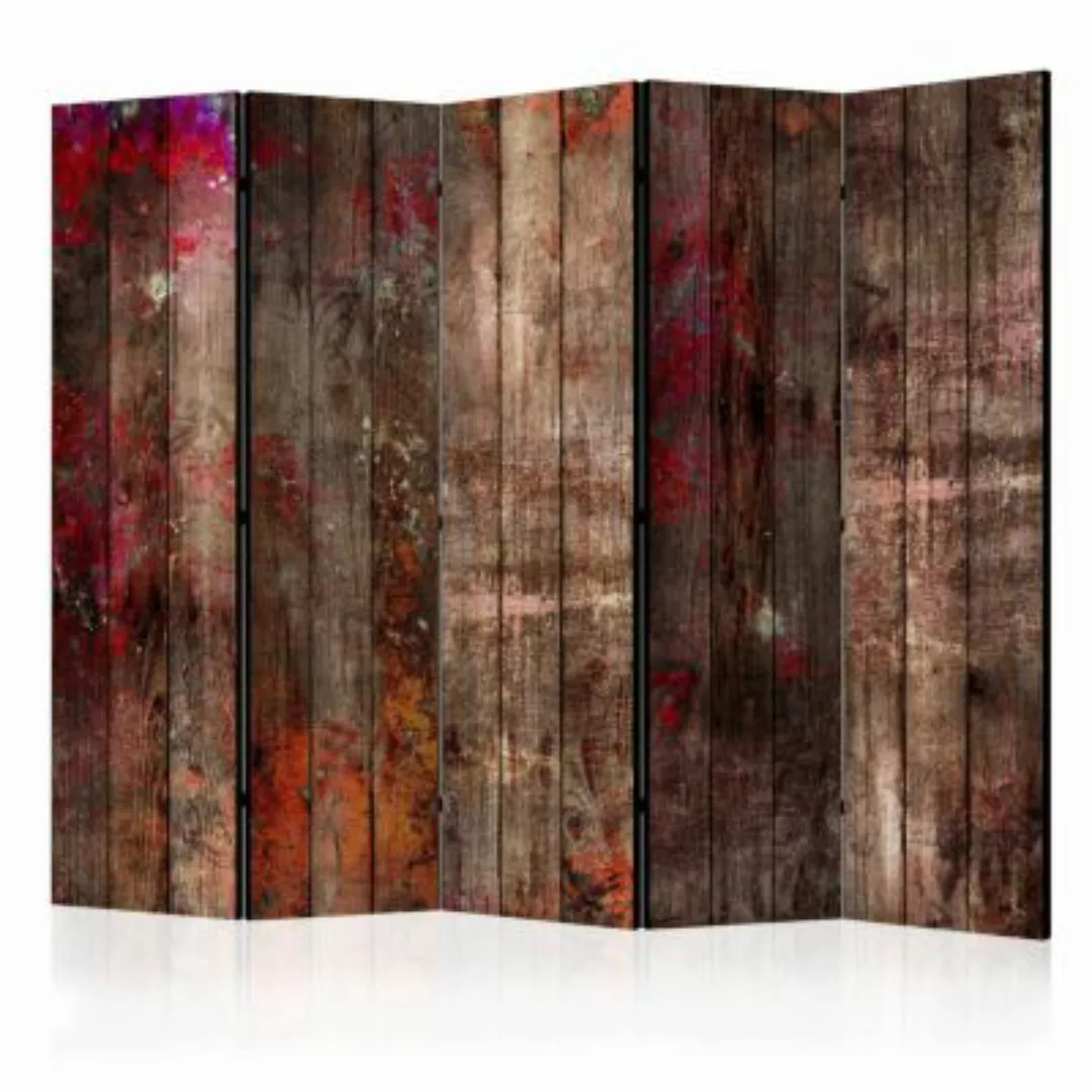 artgeist Paravent Stained Wood II [Room Dividers] mehrfarbig Gr. 225 x 172 günstig online kaufen