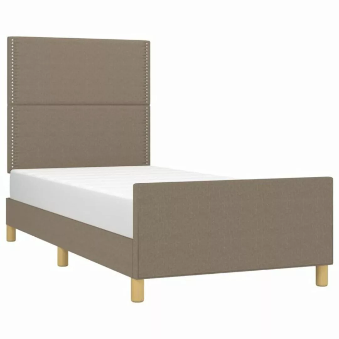 vidaXL Bettgestell mit Kopfteil Taupe 80x200 cm Stoff Modell 21347897 günstig online kaufen