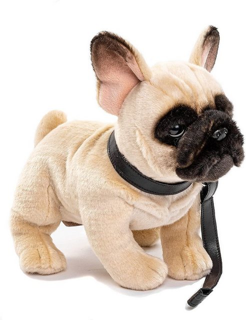 Uni-Toys Kuscheltier Französische Bulldogge beige, m/o Leine, 27cm, Plüsch- günstig online kaufen