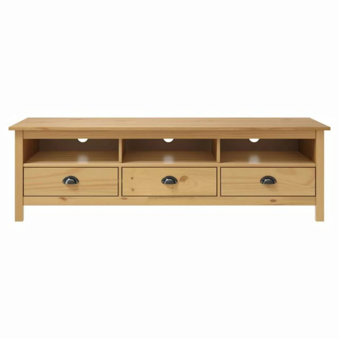 vidaXL TV-Schrank TV-Schrank Hill Honigbraun 158x40x47 cm Massivholz Kiefer günstig online kaufen