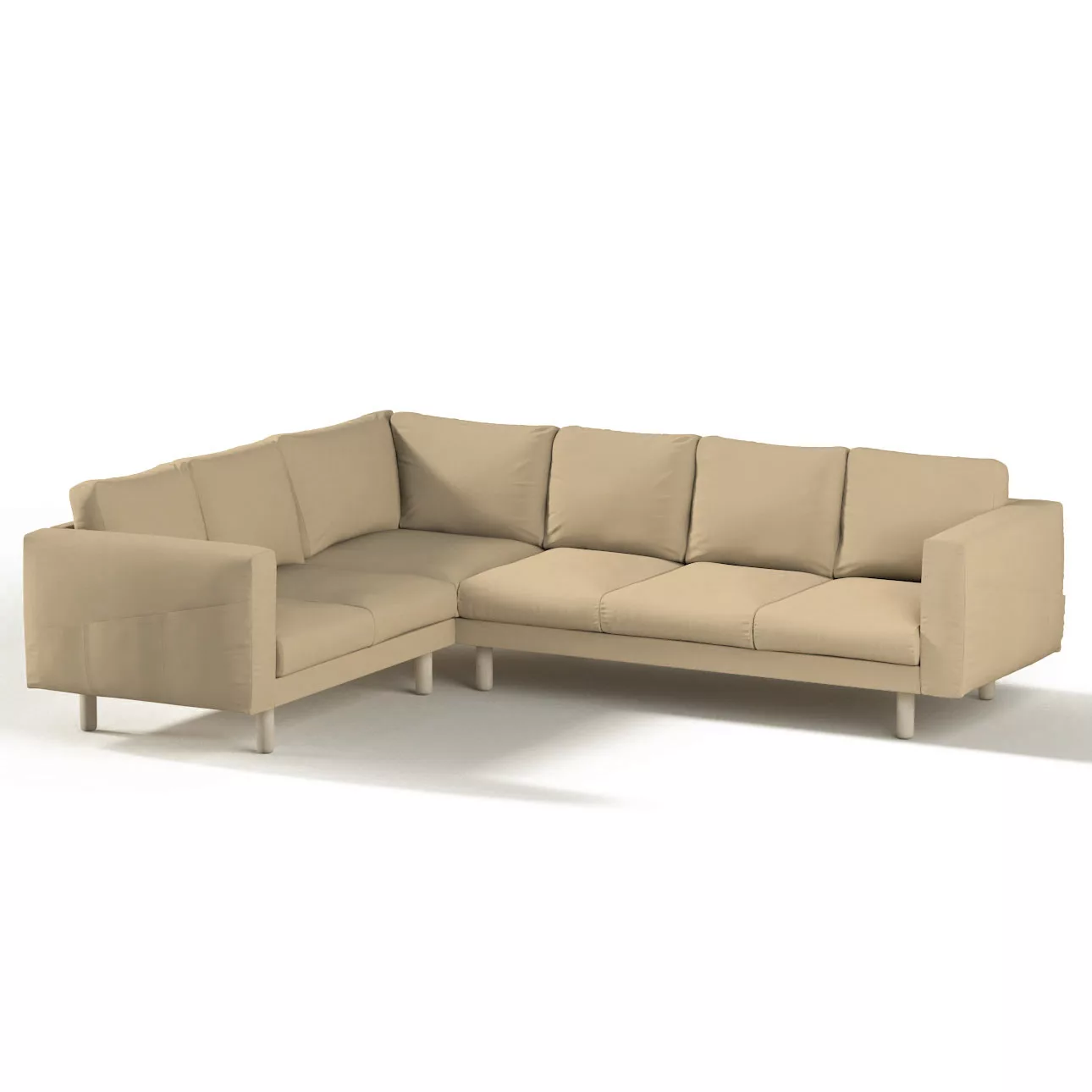 Bezug für Norsborg 5-Sitzer Ecksofa, caffe latte, Norsborg 5-Sitzer Ecksofa günstig online kaufen