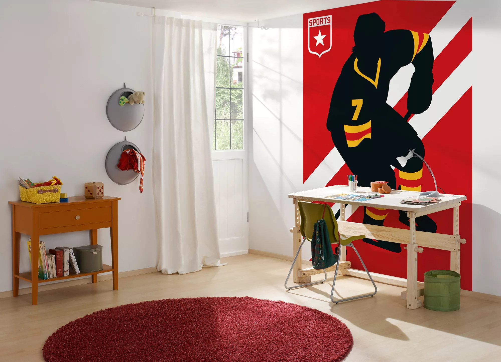 living walls Fototapete »ARTist IceHockey«, Vlies, Wand, Schräge günstig online kaufen