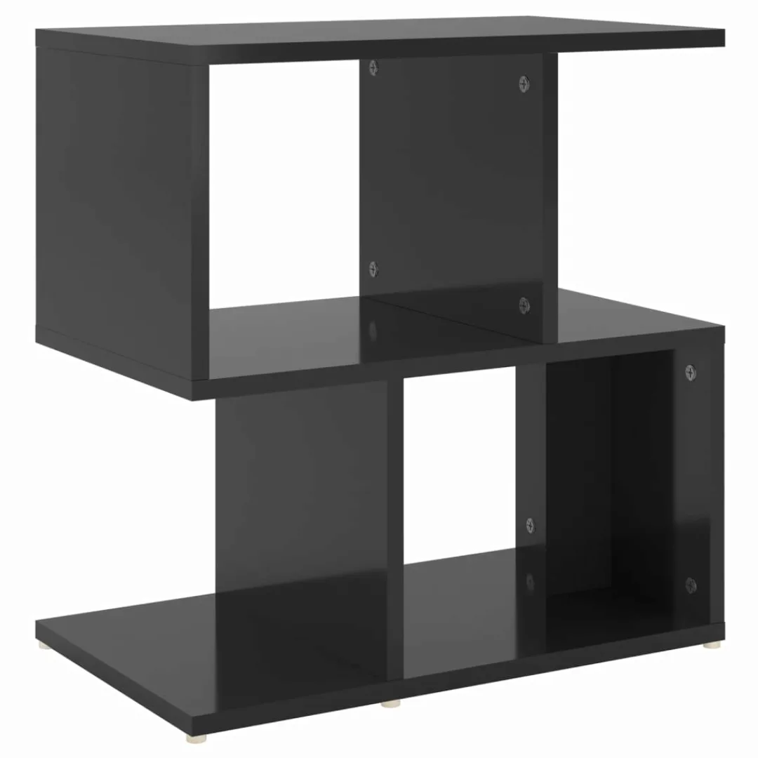 Nachttisch Hochglanz-schwarz 50x30x51,5 Cm Spanplatte günstig online kaufen